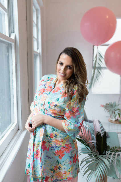 Tropical pastel baby shower