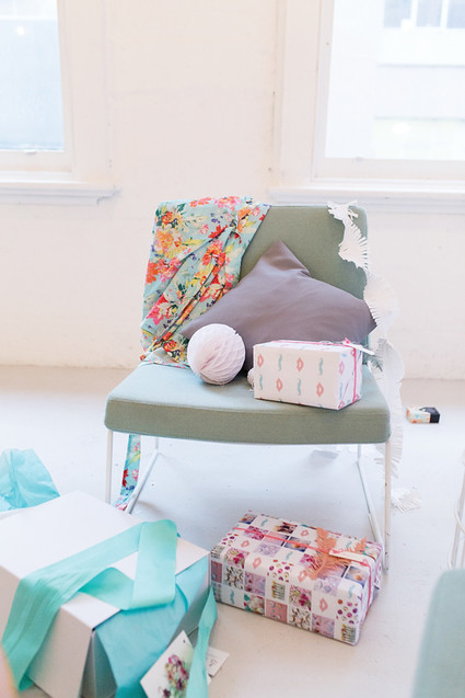 Tropical pastel baby shower