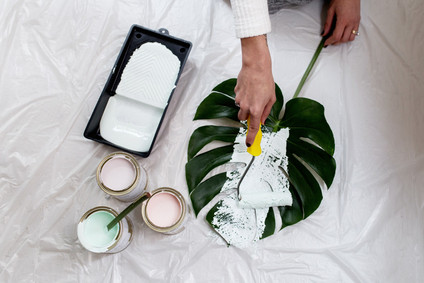 DIY painted foliage