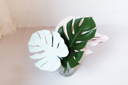 DIY painted foliage