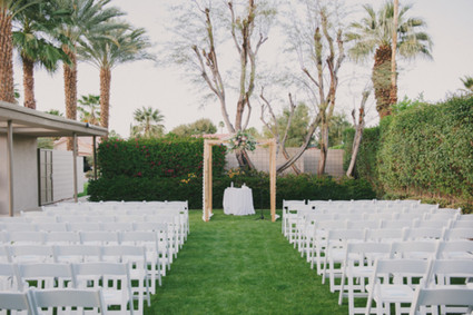 Palm Springs wedding ceremony