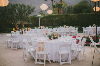 Palm Springs wedding reception