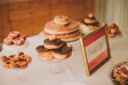Donut bar dessert table