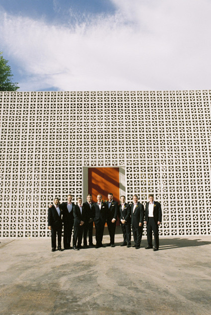 Palm Springs groomsmen portrait