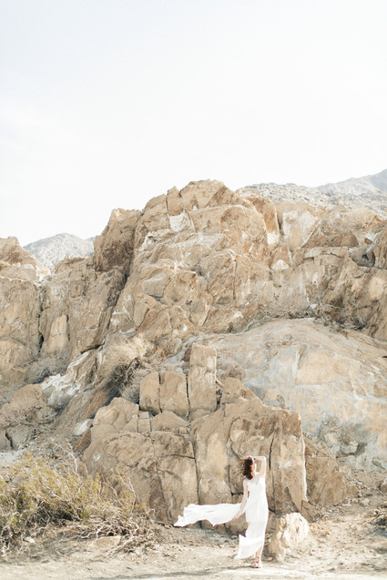 Desert bridal portrait