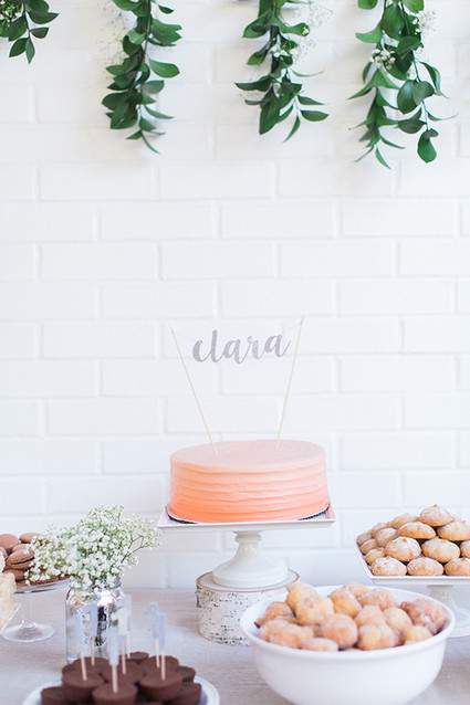 first birthday dessert table