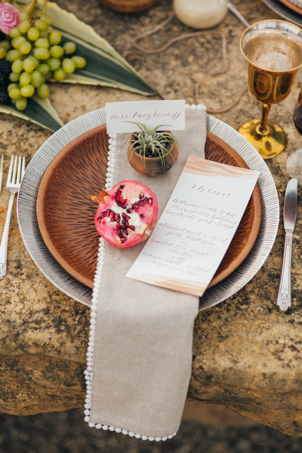 Bohemian place setting Inspiration