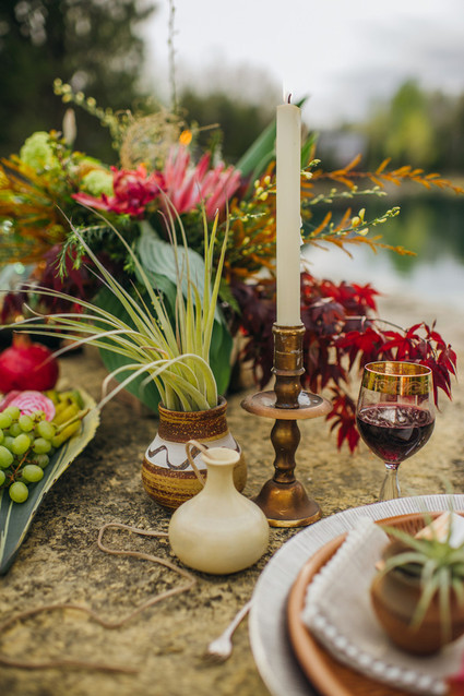 Bohemian tablescape decor