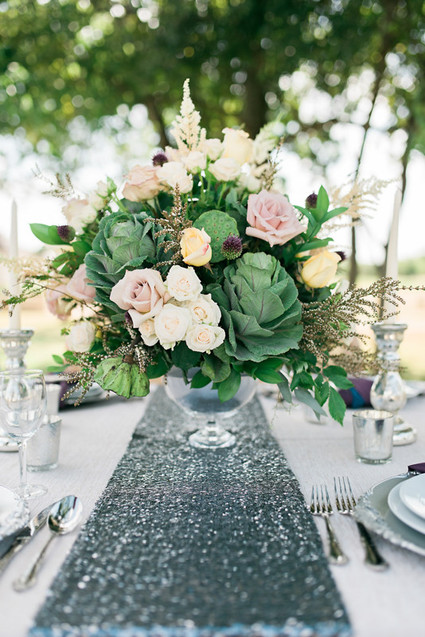Romantic wedding florals