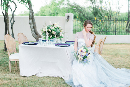 Outdoor bridal portrait