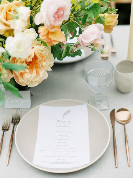 Place setting Inspiration
