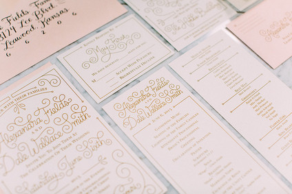 Blush wedding invitations