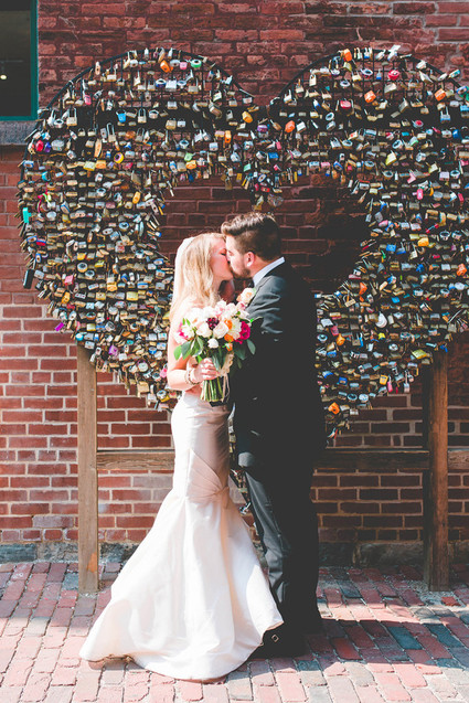 Industrial wedding portrait