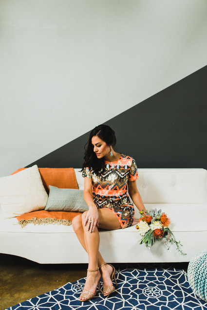 Modern bohemian wedding inspiration Inspiration
