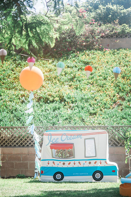 Ice Cream truck 1st birthday party