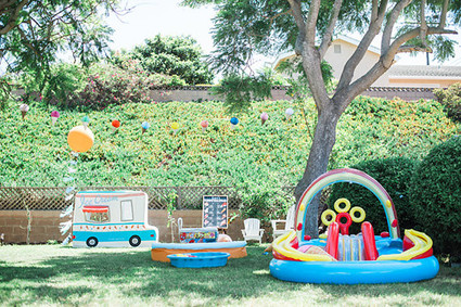 Ice Cream truck 1st birthday party
