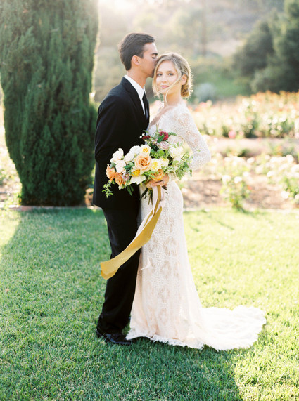 Modern garden wedding inspiration