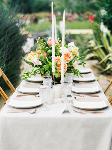 Modern garden wedding inspiration