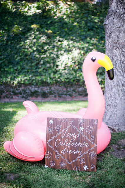 inflatable flamingo
