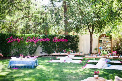 boho california backyard first birthday Inspiration