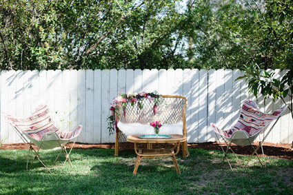 boho california backyard first birthday
