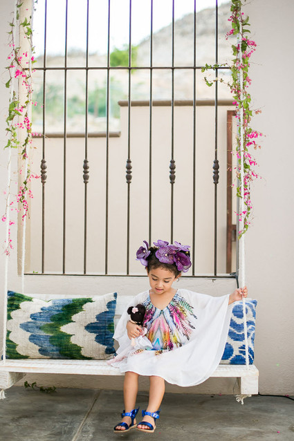 Hot pink floral birthday party in Cabo