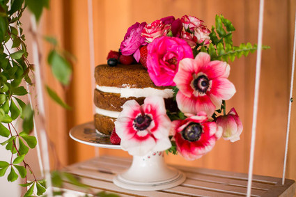 floral layer cake