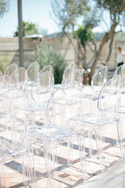 Wedding ceremony chairs