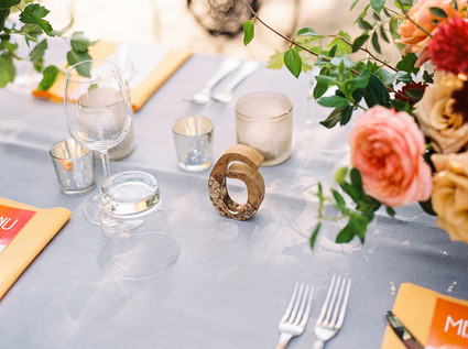 Rustic table numbers