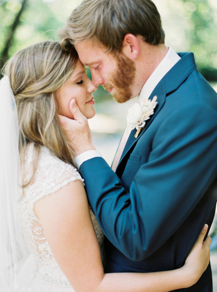 Romantic wedding portrait