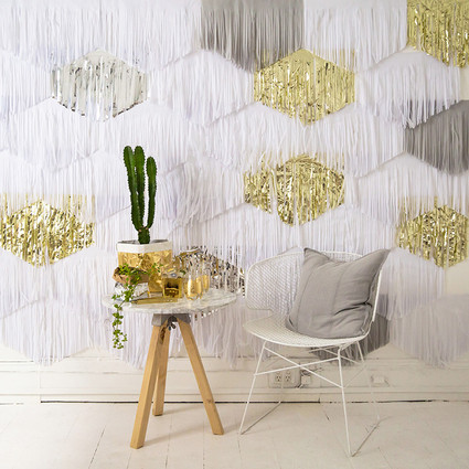 Modern birthday party decor