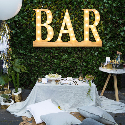 30th birthday party tablescape