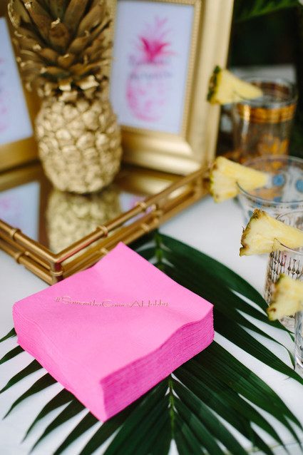 Monogrammed napkins