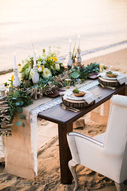 Beachside tablescape