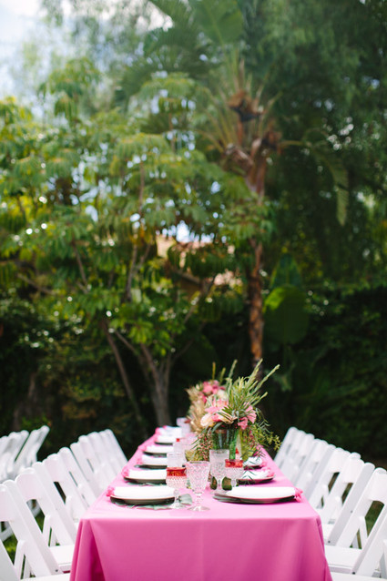 Aloha themed bridal shower