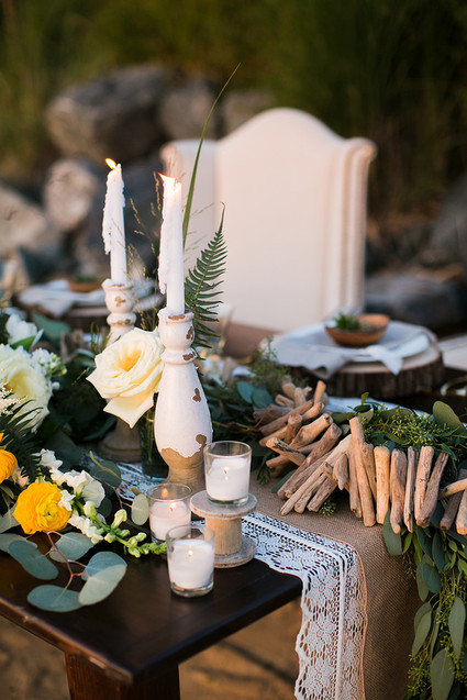 Rustic beachside wedding inspiration