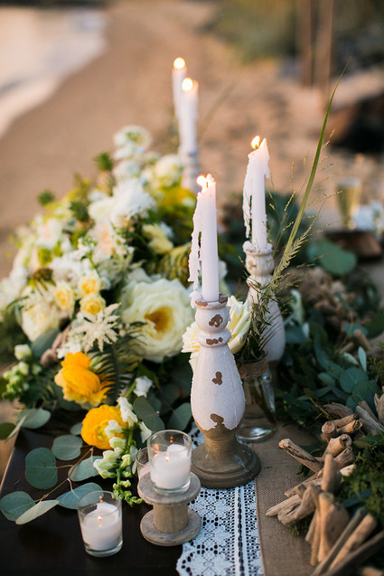 Rustic beachside wedding inspiration