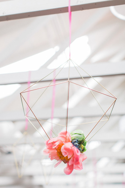 Modern wedding florals