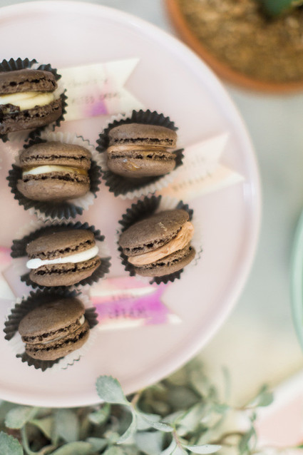 chocolate macarons