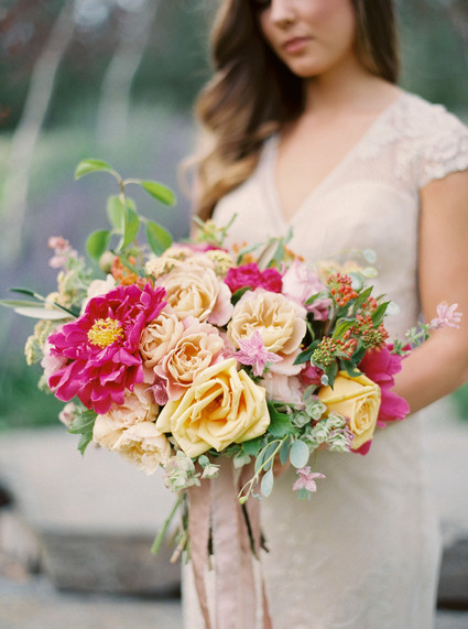 Colorful Montana sunset wedding inspiration