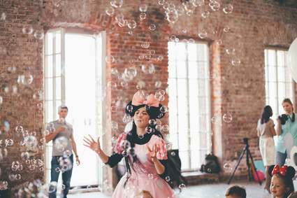 bubbles at a birthday party