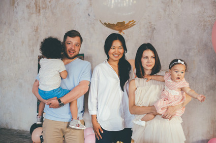 blush and gold first birthday