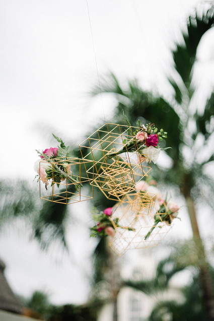 Modern floral installation