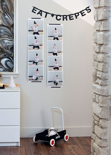 French themed black and white 1st birthday Inspiration