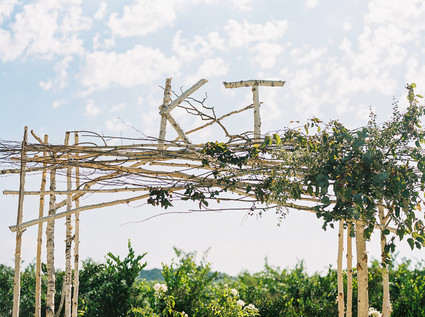 Rustic ceremony altar Inspiration