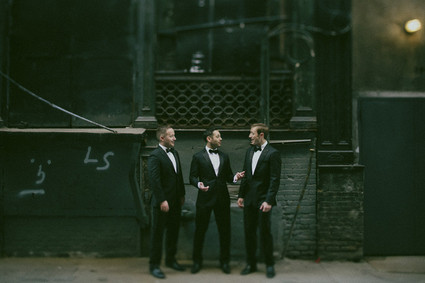 Modern groomsmen portrait