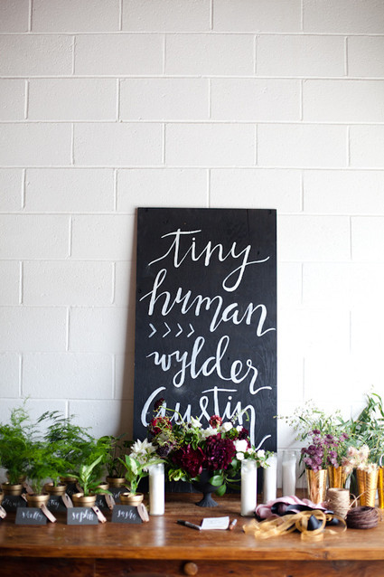 Modern fall baby shower