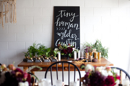 Modern fall baby shower