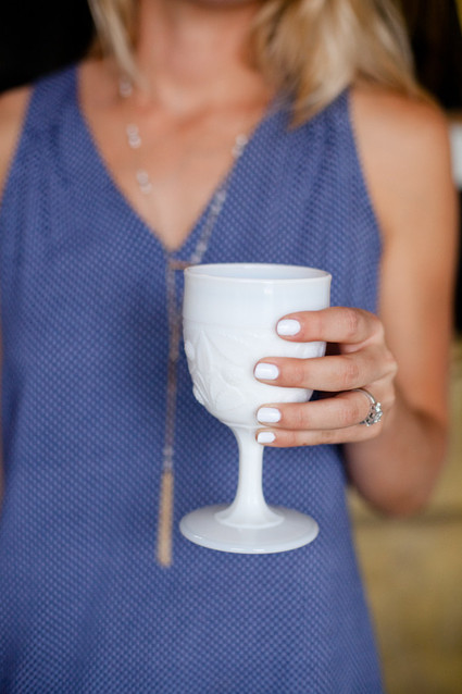 milk glass cup