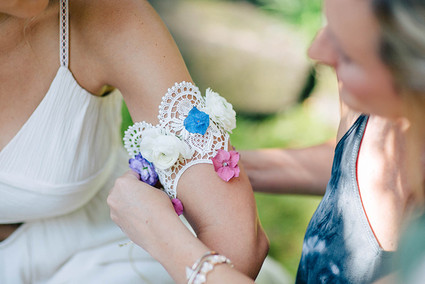 Floral wristlets